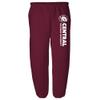 Central Michigan University Officially Licensed Apparel - Team Color Jogger Sweatpants, Maroon,X-Large view 1
