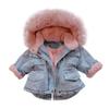 1 to 5 T Toddler Girls Winter Coat with Hooded Light Puffer Jackets Baby Kids Warm Down Alternative (Pink, 1-2 Years) view 1