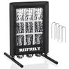 Heavy-Duty 9 Hole Baseball Pitching Net with Pitching Target Pockets, Regulation Size Strike Zone, Portable Adjustable Height Pitcher Training Equipment for Baseball/Softball Practice view 1