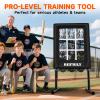 Heavy-Duty 9 Hole Baseball Pitching Net with Pitching Target Pockets, Regulation Size Strike Zone, Portable Adjustable Height Pitcher Training Equipment for Baseball/Softball Practice view 4