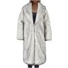 SACFOF Women's Fashion Faux Fur Jacket Long Sleeve Open Front Cardigan Casual Fluffy Parka Shaggy Long Outwear view 1