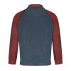 Mens Cream Sweater Long Sleeve Lapel Collar Corduroy Pullover Fall Western Style Lightweight Patchwork Sweatshirt with Elbow Patches J-Navy 3X-Large view 3