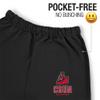 LOGOVISION California State University Northridge Primary Logo Mens Jogger Sweatpants,Black, Medium view 3