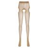 GRRKDFQ Women'S Lingerie Sexy Open Crotch Pantyhose Sheer See-Through Tights,As Shown,Xl view 2