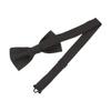 Men's Solid Color Satin Pre-Tied Bow Tie, Silk Look Fancy Plain Adjustable Tuxedo Bowties Formal Neck Bowtie for Wedding (Green) view 2