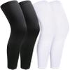 smilixin 2 Pairs Leg Sleeves,Full Leg Compression Sleeve for Men Women,Long Knee Sleeve with Anti-slip Silicone Strips (L) view 1