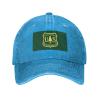 LIFANGMI Flag of The United States Forest Service Baseball Cap for Men Women Hats Adjustable Vintage Cowboy Hat Sun Hat Blue view 2