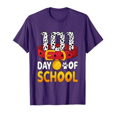 100 Days Of School Dalmatian Dog Boy Kid 100th Day Of School T-Shirt