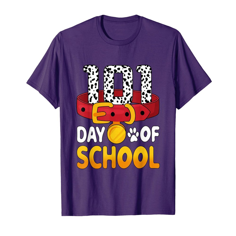 100 Days Of School Dalmatian Dog Boy Kid 100th Day Of School T-Shirt