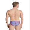 ARENA Mens Swim Brief Hydrangea Bouquet Team Print MaxLife Athletic Swimwear Professional Training Swimsuit Sports Bathing Suit, Team Red White Blue, US Size 36 view 2