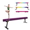GLANT 8ft Ultrasimple Adjustable&Foldable Balance Beam,High-Low Floor Beam Suede Gymnastics Equipment,No Tool Require, Gymnastics Beam for Training&Professional HomeTraining (Purple, 8ft)