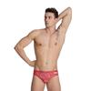 ARENA Men's Swim Brief Hydrangea Bouquet Team Print MaxLife Athletic Swimwear Professional Training Swimsuit Sports Bathing Suit, Team Red, US Size 24 view 1