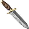 Blade Frenzy Bowie Knife Dagger Knife Wood Handle Blacksmith Made Bowie Knife, Handmade Survival Knife Groomsmen Gift, USA - Custom Leather Sheath Knife - BF910 view 2