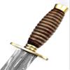 Blade Frenzy Bowie Knife Dagger Knife Wood Handle Blacksmith Made Bowie Knife, Handmade Survival Knife Groomsmen Gift, USA - Custom Leather Sheath Knife - BF910 view 4