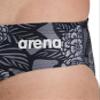 ARENA Mens Swim Brief Hydrangea Bouquet Team Print MaxLife Athletic Swimwear Professional Training Swimsuit Sports Bathing Suit, Team Black, US Size 40 view 4