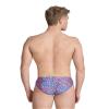 ARENA Men's Swim Brief Hydrangea Bouquet Team Print MaxLife Athletic Swimwear Professional Training Swimsuit Sports Bathing Suit, Team Red White Blue, US Size 24 view 2