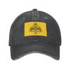 LIFANGMI Flag of The Greek Orthodox Church Baseball Cap for Men Women Hats Adjustable Vintage Cowboy Hat Sun Hat Black view 2