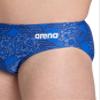 ARENA Mens Swim Brief Hydrangea Bouquet Team Print MaxLife Athletic Swimwear Professional Training Swimsuit Sports Bathing Suit, Team Royal, US Size 26 view 2