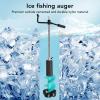 Electric Ice Auger, Lightweight and Impact, 6in Diameter, Universal Adapter, Ice Fishing Auger for Shallow Water and Thin Ice, 50cm Armrest for Fishing view 3