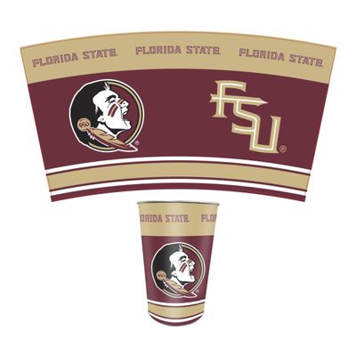 FANMATS 34776 Florida State University Wastebasket | Maroon | 15"x10.5"x10.5" | Primary Logo