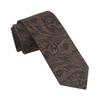 Pirlim Men's Luxury Floral Pattern Jacquard Woven Flower Tie, Paisley Silk Formal Wedding Polka Dot Neckties for Groomsmen (Yellow Paisley) view 1
