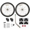 WIKE DIY Flatbed Bike Trailer Kit - DIY Cargo Bicycle Trailer, Frame Material not Included: Includes Wheels, towbar, Corner connectors, Bike Hitch, Nuts + Bolts. - max Finished Size: 36" x 72" view 1
