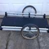 WIKE DIY Flatbed Bike Trailer Kit - DIY Cargo Bicycle Trailer, Frame Material not Included: Includes Wheels, towbar, Corner connectors, Bike Hitch, Nuts + Bolts. - max Finished Size: 36" x 72" view 3