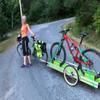 WIKE DIY Flatbed Bike Trailer Kit - DIY Cargo Bicycle Trailer, Frame Material not Included: Includes Wheels, towbar, Corner connectors, Bike Hitch, Nuts + Bolts. - max Finished Size: 36" x 72" view 4