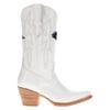 Vaccari Women's Leighton Genuine Leather UT SA Roadrunners Embroidery Pointed Toe Cowgirl Boots - White - 6.5 B view 3