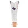Vaccari Women's Leighton Genuine Leather UT SA Roadrunners Embroidery Pointed Toe Cowgirl Boots - White - 6.5 B view 4
