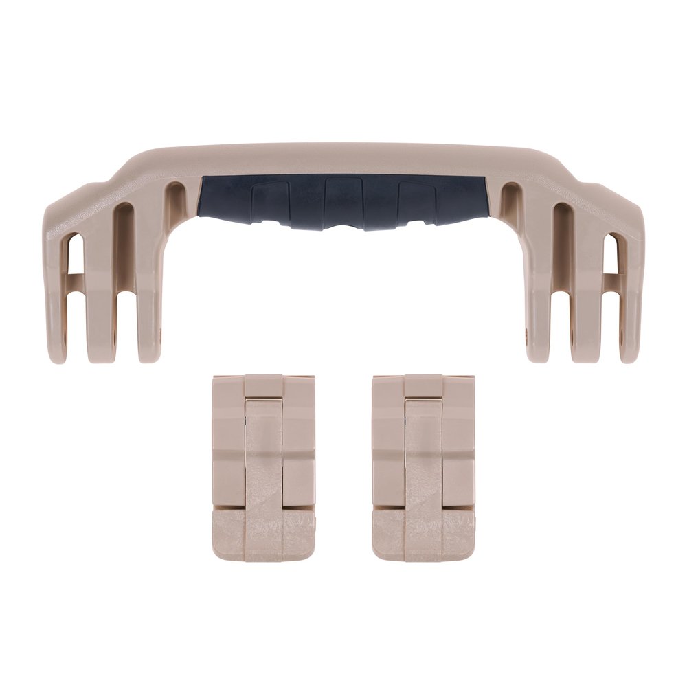 Pelican 1450 Replacement Handle & Latch Set by ColorCase - Desert Tan Handles & Double Throw Latches