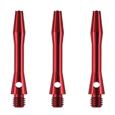 US Darts RED Aluminum Dart Shafts - 3 Sets (9 shafts), 2ba Dart Ex-Short + O'rings - 1 1/4in