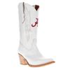 Vaccari Women's Leighton Genuine Leather Alabama Embroidery Pointed Toe Cowgirl Boots - White - 7.5 view 1