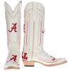 Vaccari Women's Naomi Genuine Leather Alabama Embroidery Snip Toe Cowgirl Boots - Bone - 6 B view 2