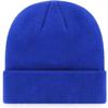 47 MLB Unisex-Adult Primary Logo Cuffed Knit Primary Logo Team Color Beanie Hat Cold Weather Hat, One Size (US, Alpha, One Size, Los Angeles Dodgers Blue) view 3