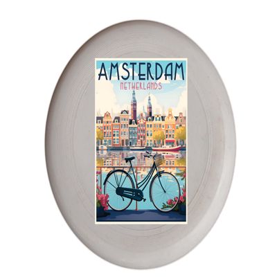 Amsterdam Netherlands Design C Souvenir Flying Disc 4-Pack