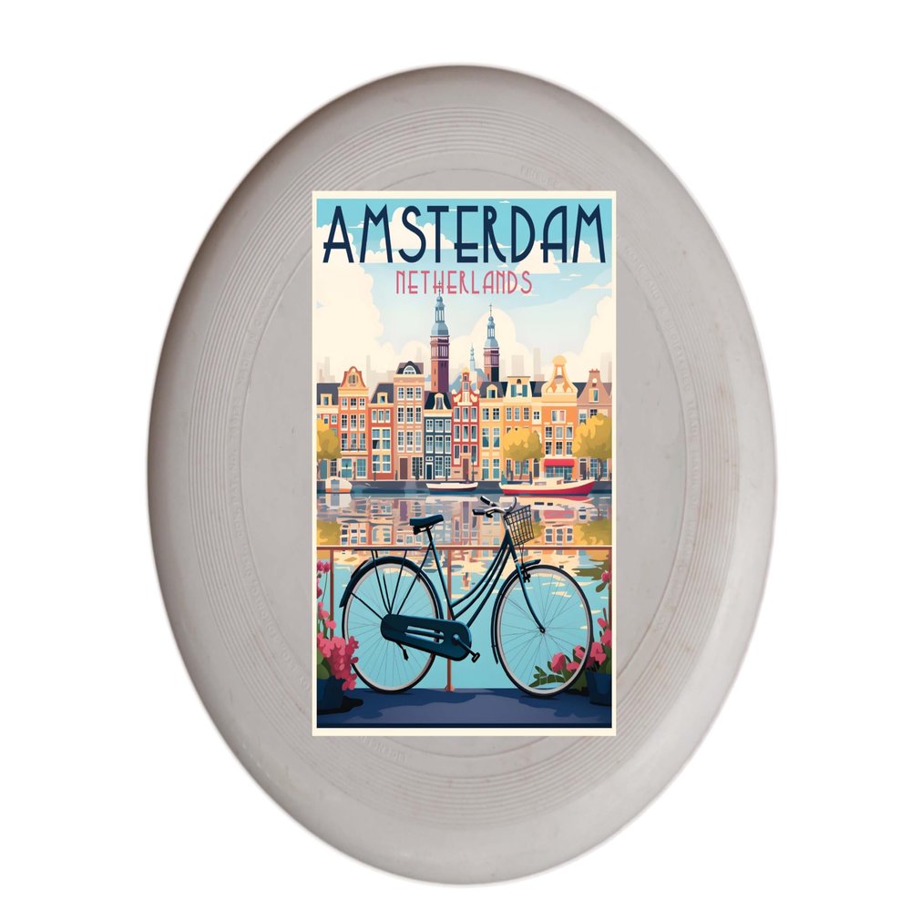Amsterdam Netherlands Design C Souvenir Flying Disc 4-Pack