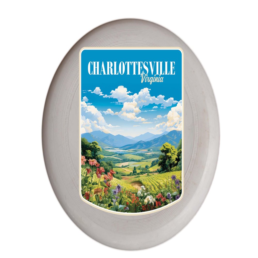 Charlottesville Virginia Design C Souvenir Flying Disc 4-Pack