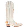 Vaccari Women's Naomi Genuine Leather TN Volunteers Embroidery Snip Toe Cowgirl Boots - Bone - 8.5 B view 3