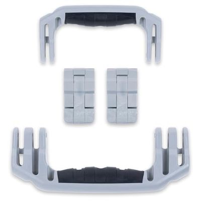Pelican 1510 Replacement Handle & Latch Set by ColorCase - Silver Handles & Double Throw Latches