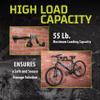 Kilimanjaro Bicycle Wall Mount  Heavy-Duty Bike Storage Rack with Extendable Arms, Flexible TPE-Coated Cradles, Sturdy Steel Construction  Holds Up to 55 lbs  910535ECE view 4