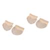 Milisten 2 Pairs Half Sole Dance Shoes Belly Dancing Foot Thong Ballet Dance Toe Pad Ballet Foot Undies Lyrical Shoes Foot Thong Dance Paws Sole Half Sole Ballet Shoes Fitness Liner view 1