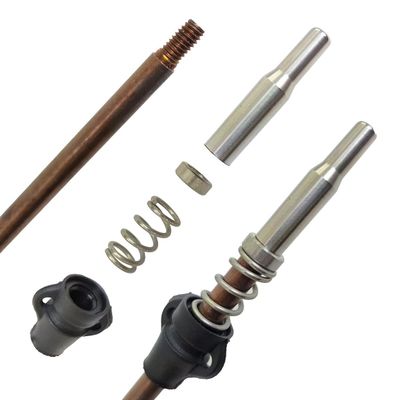 SPEARFISHING WORLD 9/32 (7mm) Pneumatic Speargun Shafts 17-4PH Hardened Stainless Steel with 6 mm Threads - Includes Slide Ring, Spring and Adapter (Mares Sten, 32 for 70-75cm Spearguns)