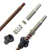 SPEARFISHING WORLD 9/32 (7mm) Pneumatic Speargun Shafts 17-4PH Hardened Stainless Steel with 6 mm Threads - Includes Slide Ring, Spring and Adapter (Mares Sten, 43 for 110-115cm Spearguns) view 1
