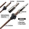 SPEARFISHING WORLD 9/32 (7mm) Pneumatic Speargun Shafts 17-4PH Hardened Stainless Steel with 6 mm Threads - Includes Slide Ring, Spring and Adapter (Cressi, 21 for 55cm Spearguns) view 3
