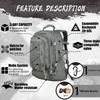 Expandable 40-64L Military Tactical Backpack 3 Day Bag Hiking Gym Sport Camping view 3