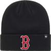 47 MLB Unisex-Adult Primary Logo Cuffed Knit Primary Logo Black Beanie Hat Cold Weather Hat, One Size (Boston Red Sox Black) view 2