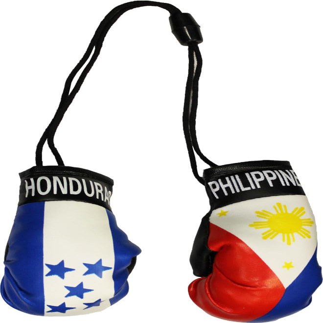 Honduras and Philippines - Mini Boxing Gloves