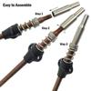 SPEARFISHING WORLD 9/32 (7mm) Pneumatic Speargun Shafts 17-4PH Hardened Stainless Steel with 6 mm Threads - Includes Slide Ring, Spring and Adapter (Mares Sten, 21 for 55cm Spearguns) view 3