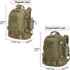 Expandable 40-64L Military Tactical Backpack 3 Day Bag Hiking Gym Sport Camping view 2